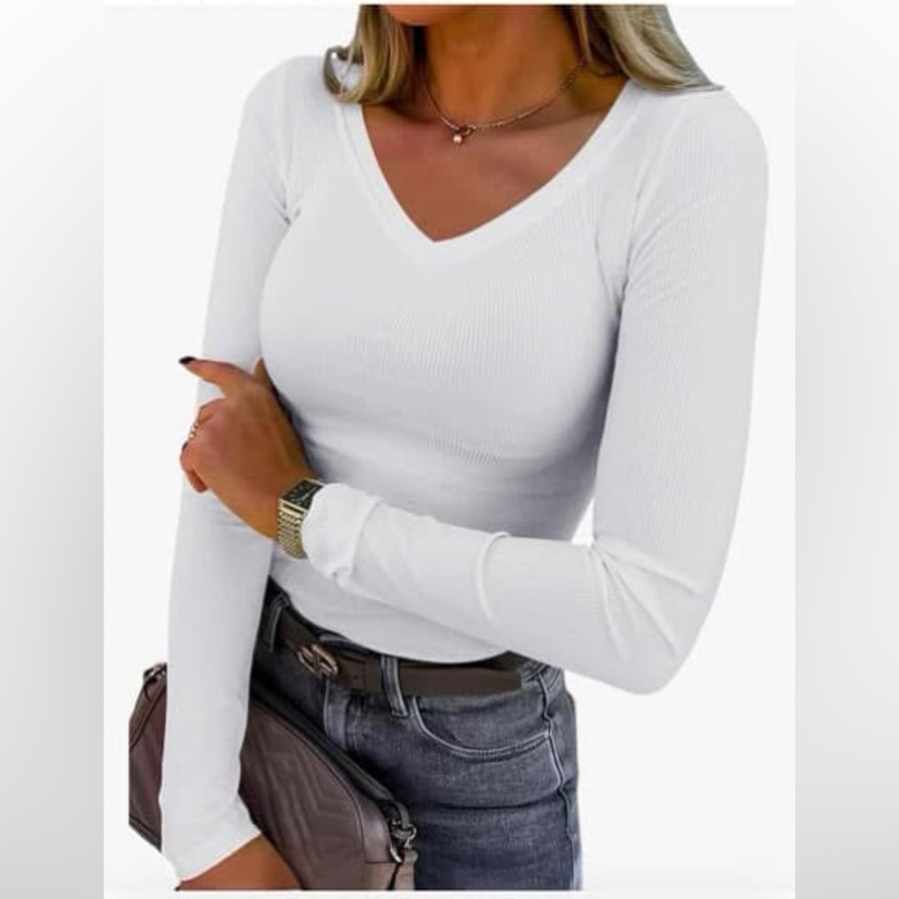 Ribbed Long Sleeve Tee